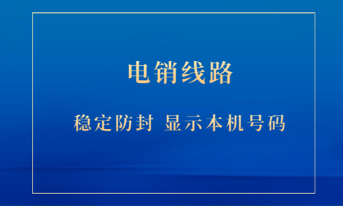 廣州電銷線路軟件
